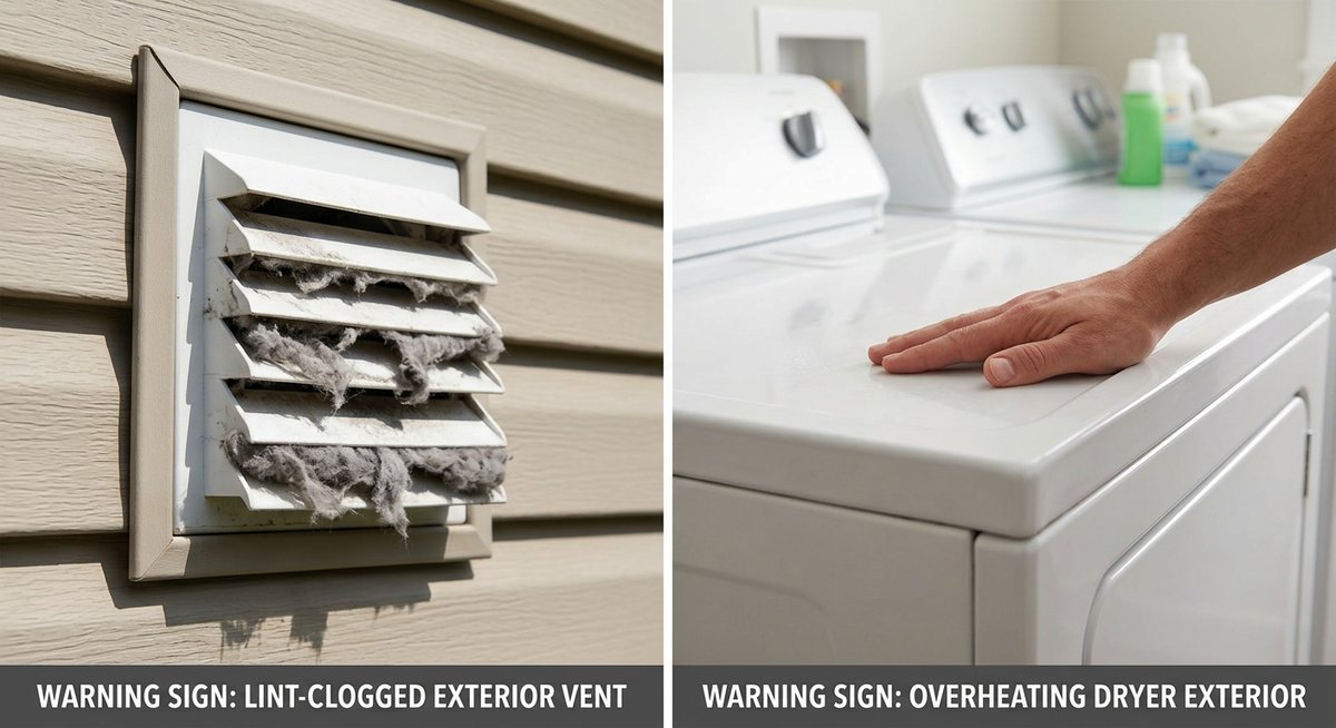 warning signs your dryer vent is clogged