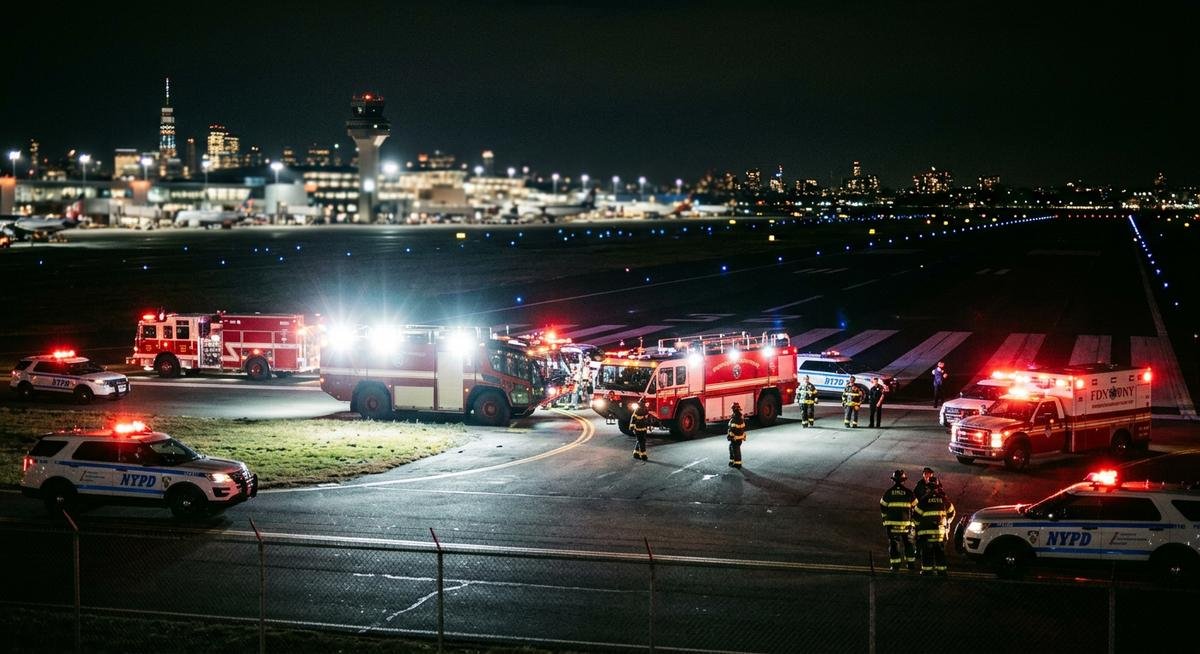 what time did the laguardia crash happen